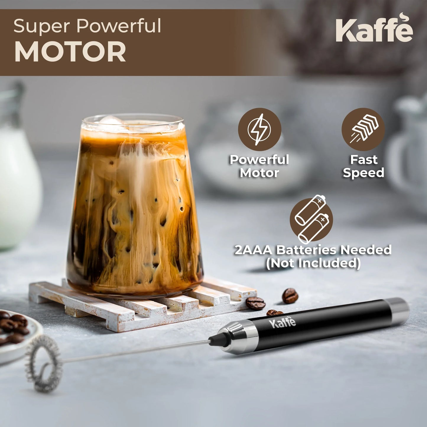 Handheld Milk Frother - Whip Up Cafe Magic - Kailani Coffee & Tea Co.