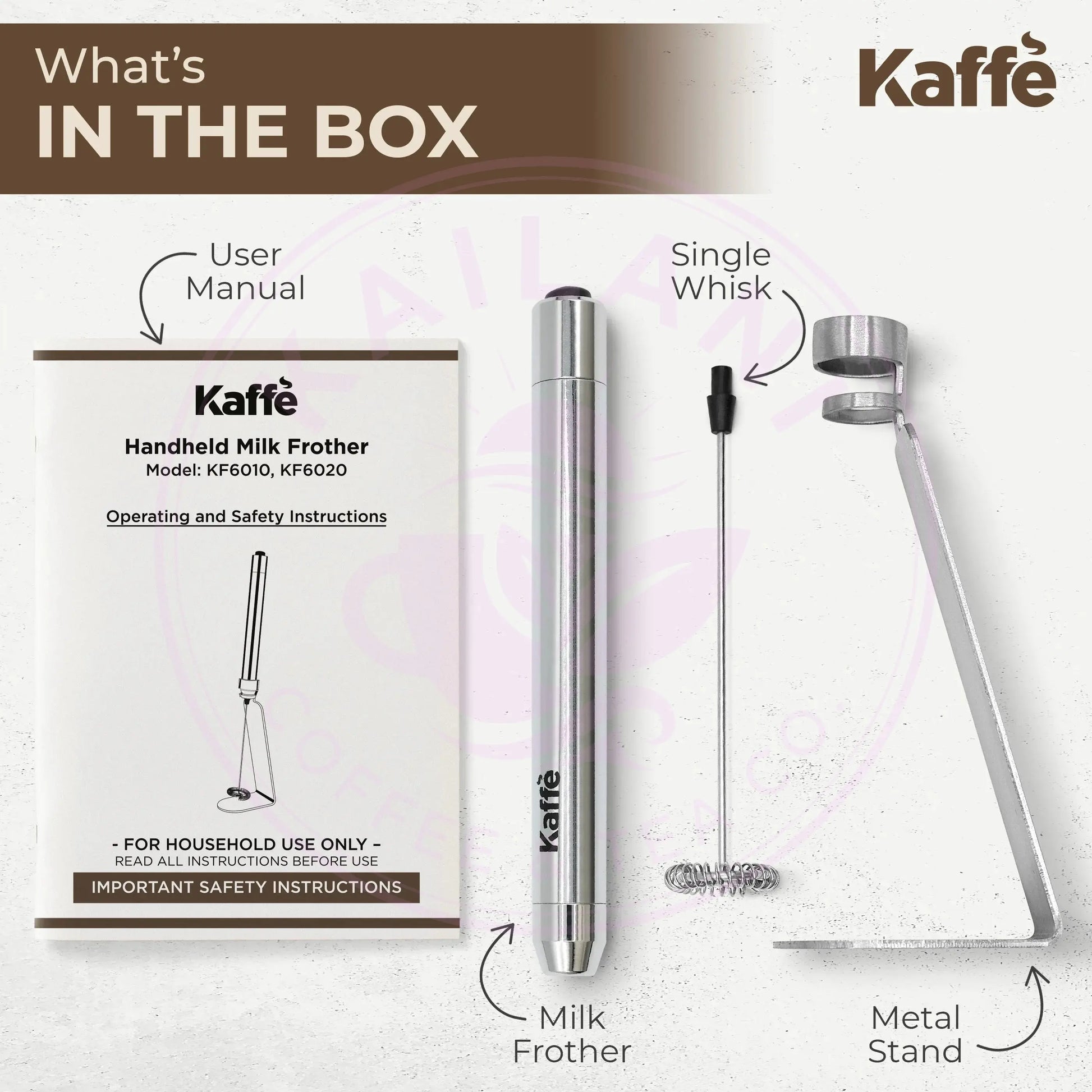 Handheld Milk Frother, KF6020 Kaffe Products