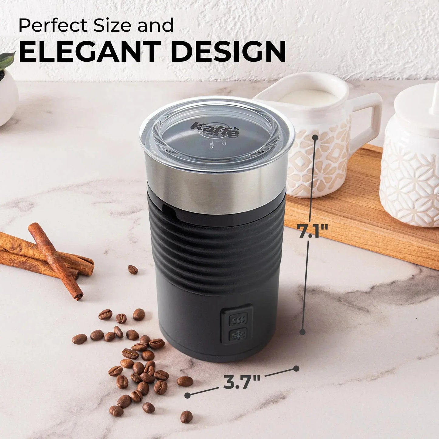 Pour-in Milk Frother w/ Silicone Base, KF6061 Kaffe Products