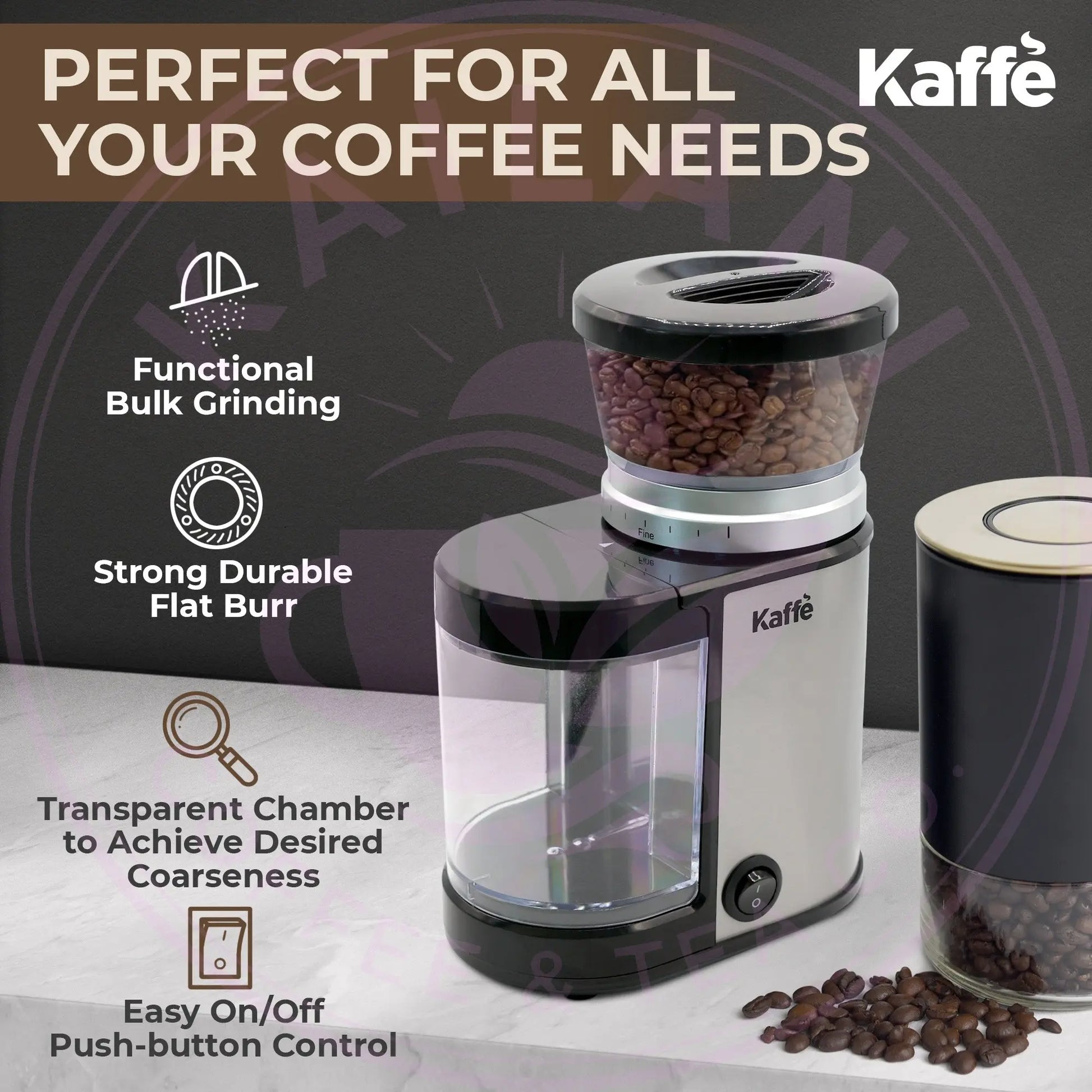 Burr Coffee Grinder, KF8022 Kaffe Products