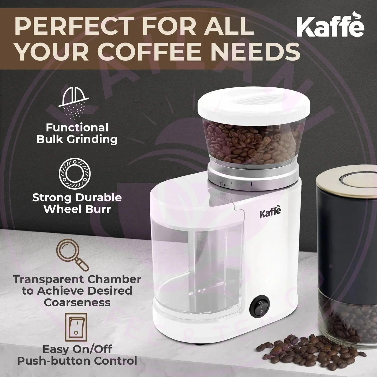 Burr Coffee Grinder - 20 Grind Settings for Ultimate Flavor | KF8024 - Kailani Coffee & Tea Co.