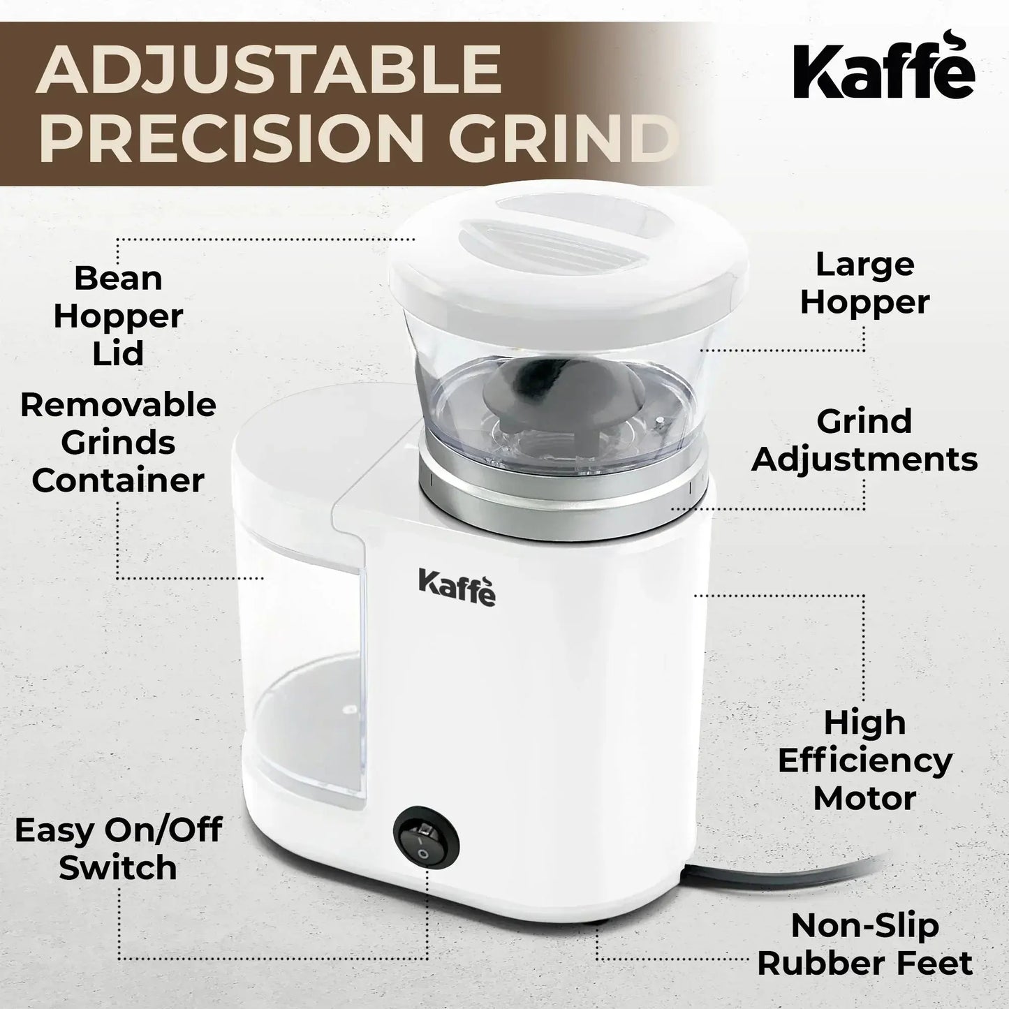 Burr Coffee Grinder - 20 Grind Settings for Ultimate Flavor | KF8024 - Kailani Coffee & Tea Co.