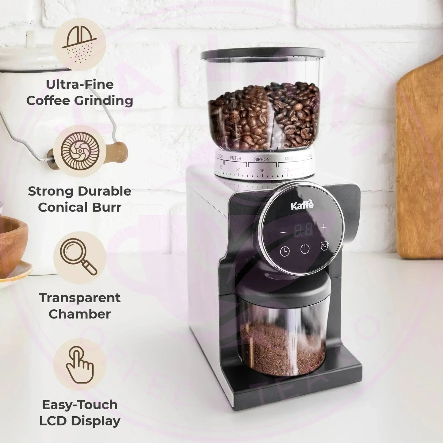 Conical Burr Coffee Grinder - KF8091 - Kailani Coffee & Tea Co.