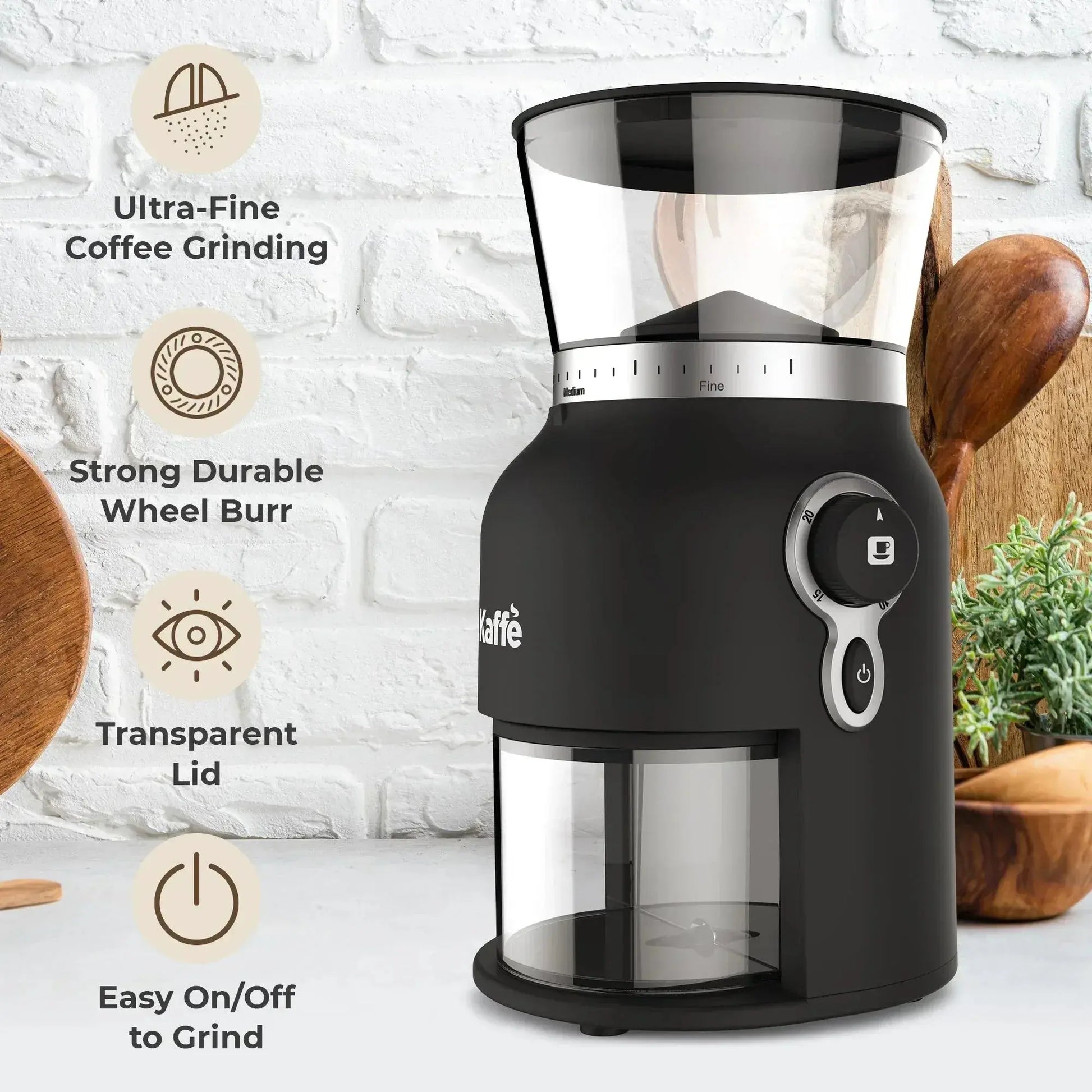 Conical Burr Coffee Grinder - Precision Grinding | KF8150 - Kailani Coffee & Tea Co.