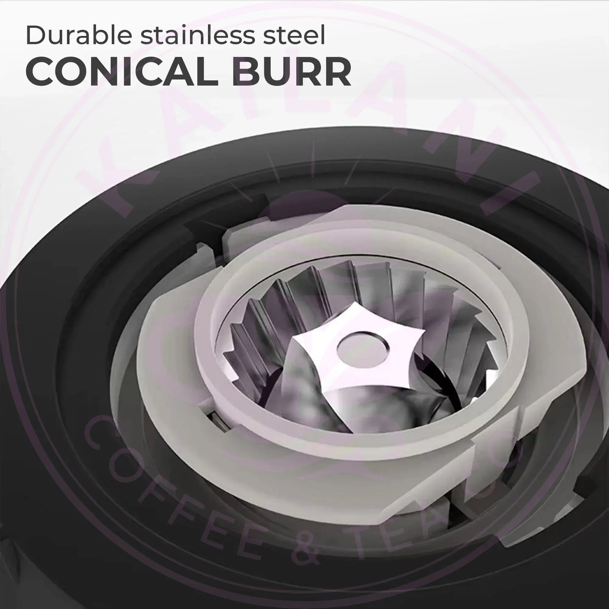 Conical Burr Coffee Grinder - Precision Grinding | KF8150 - Kailani Coffee & Tea Co.