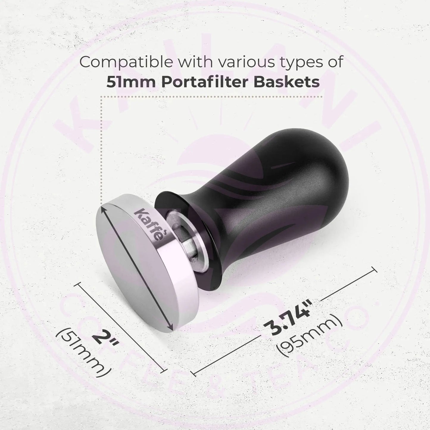 Espresso Tamper with Spring, 51mm, KFCT02-51 Kaffe Products