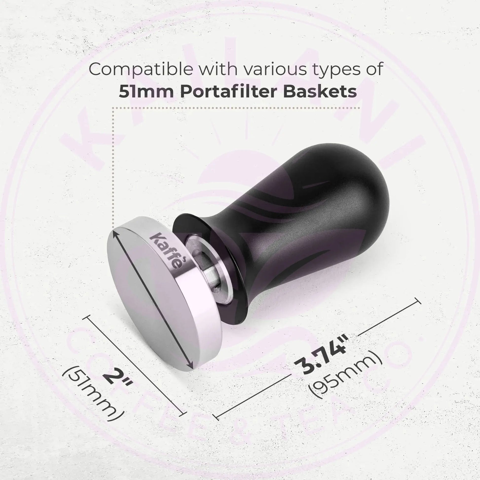 Espresso Tamper with Spring, 51mm, KFCT02-51 Kaffe Products