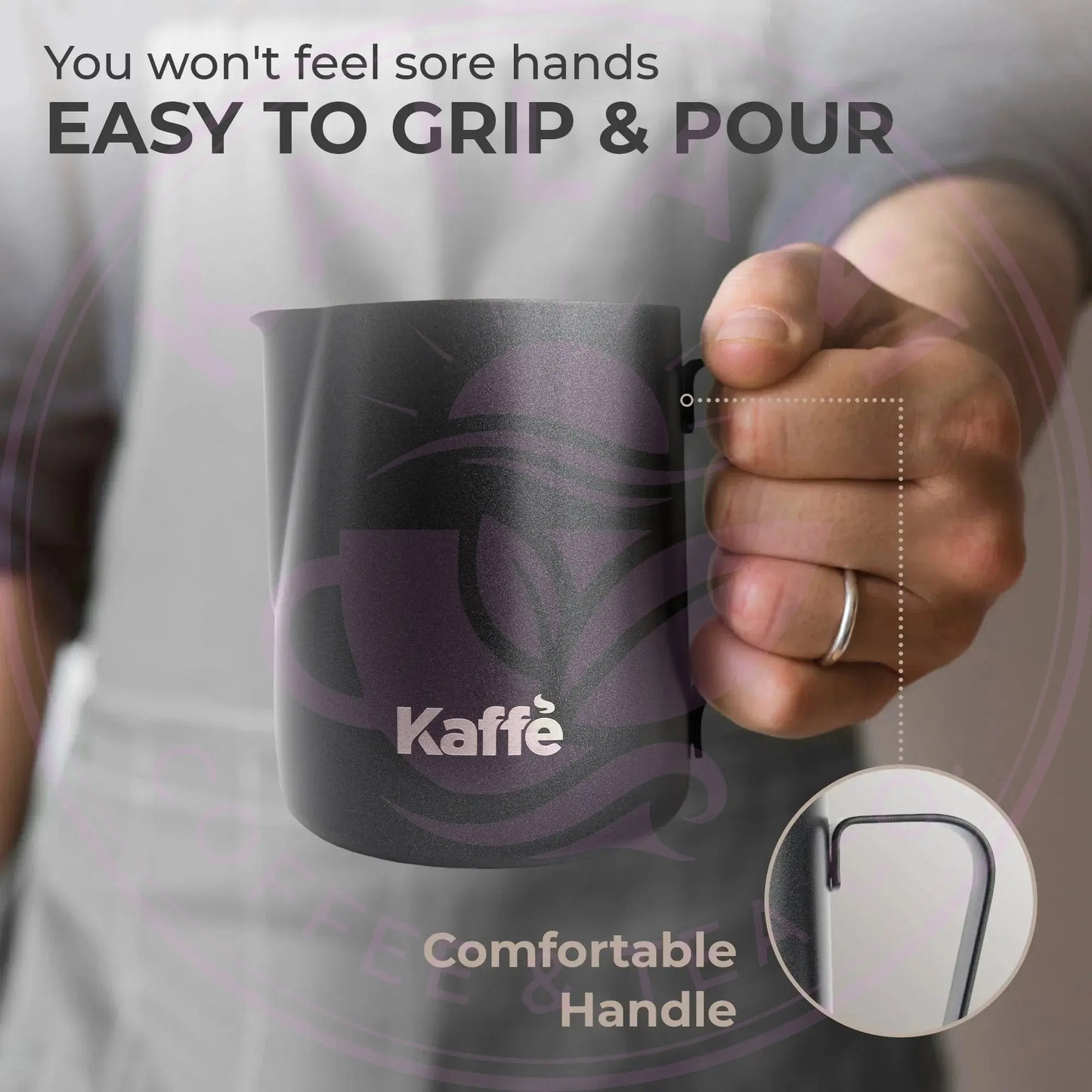 Milk Frothing Pitcher (20oz / 600ml), KFFP02 Kaffe Products