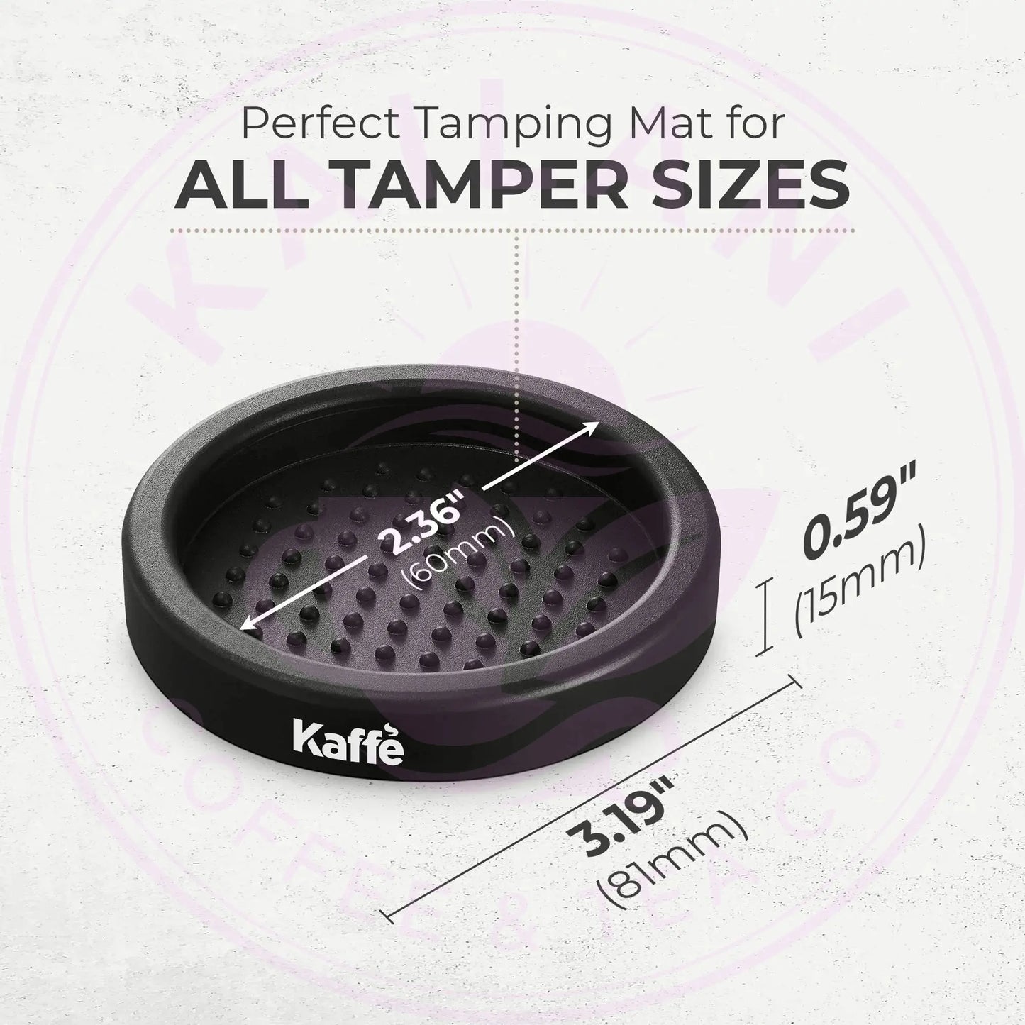 Espresso Tamping Mat, KFTM01 Kaffe Products