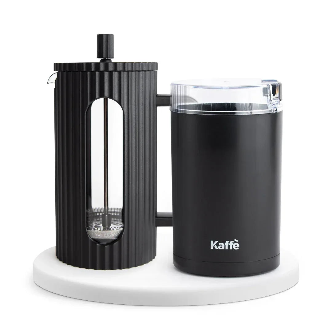 French Press Essentials Bundle – (Black) - Kailani Coffee & Tea Co.