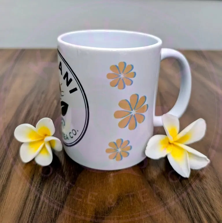 Kailani Coffee Mug 11oz side flowers