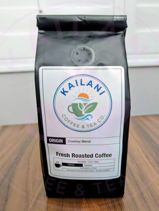 Kailani Coffee Cowboy Blend bag