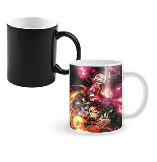 Magic Heat-Reveal Anime Coffee Mug - Watch Your Characters Appear! - Kailani Coffee & Tea Co.