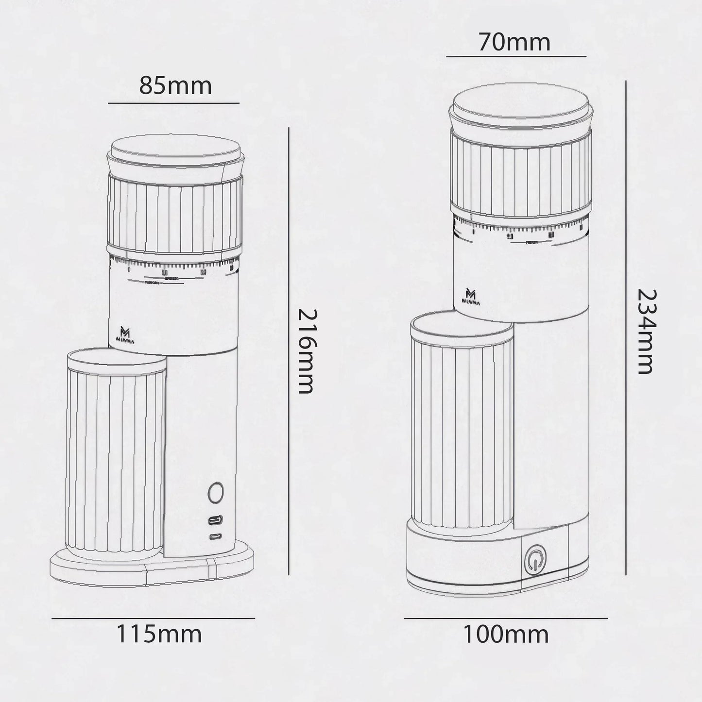Precision Burr Coffee Grinder - Fresh Ground Coffee Perfection - Kailani Coffee & Tea Co.