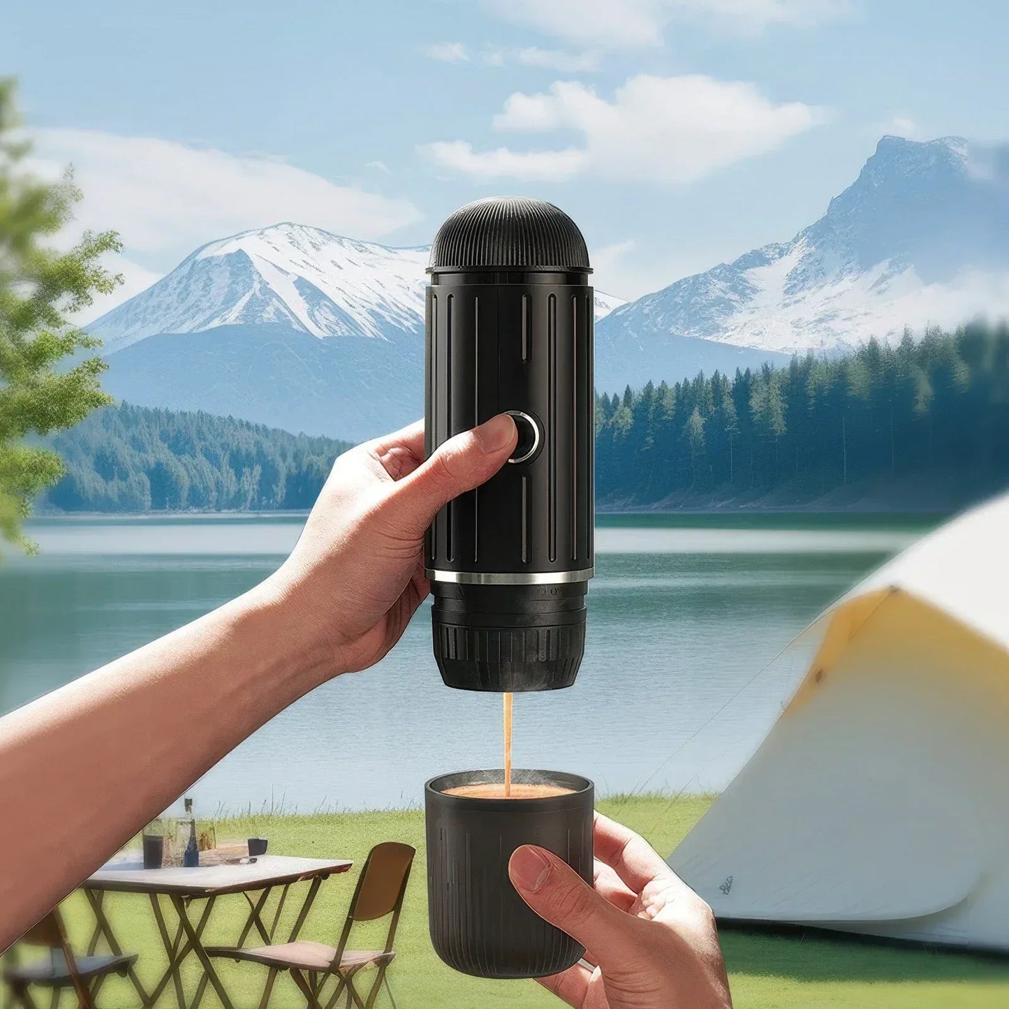 Portable Electric Espresso Maker - Brew Coffee Anywhere! - Kailani Coffee & Tea Co.