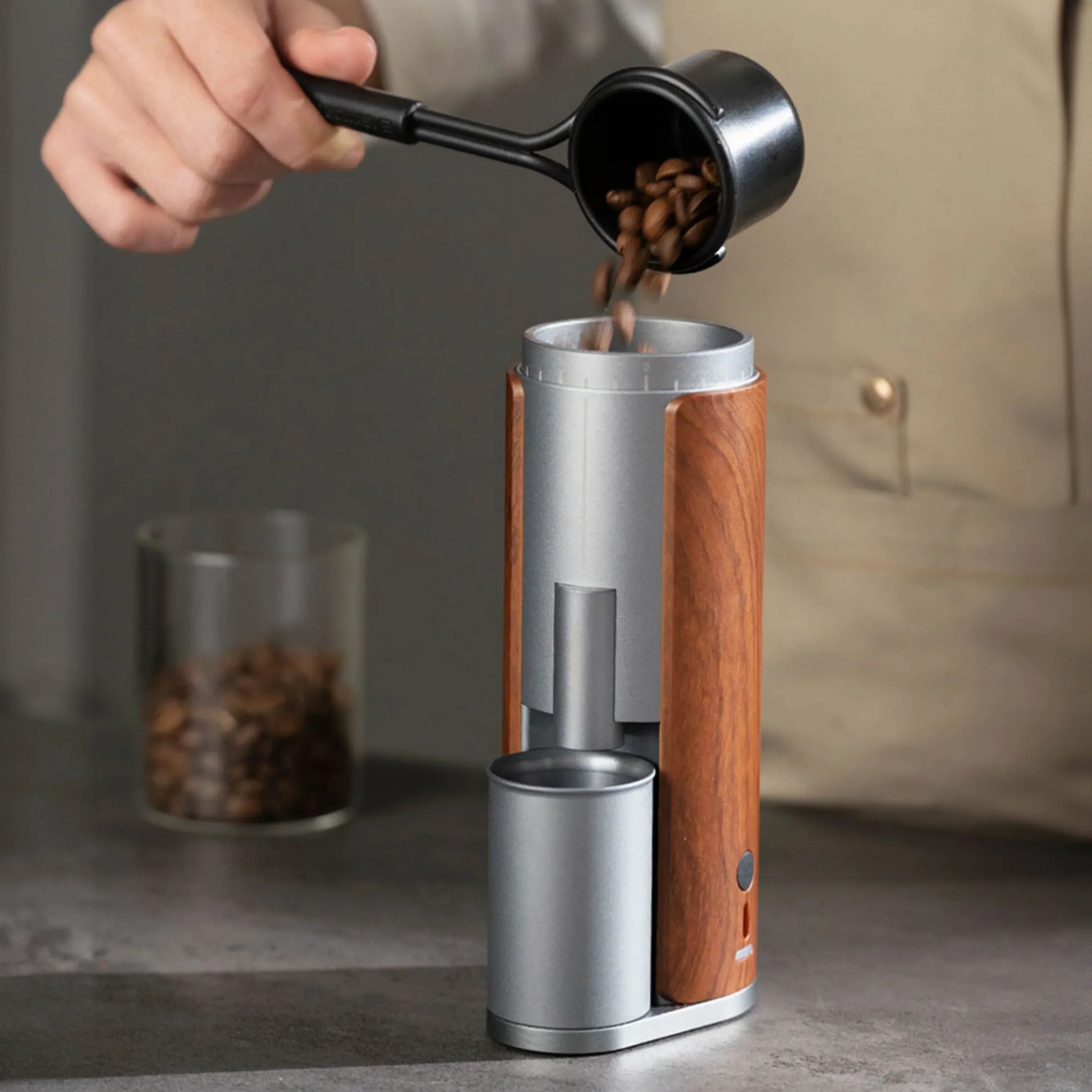 Portable Electric Coffee Burr Grinder - Rechargeable USB - Kailani Coffee & Tea Co.