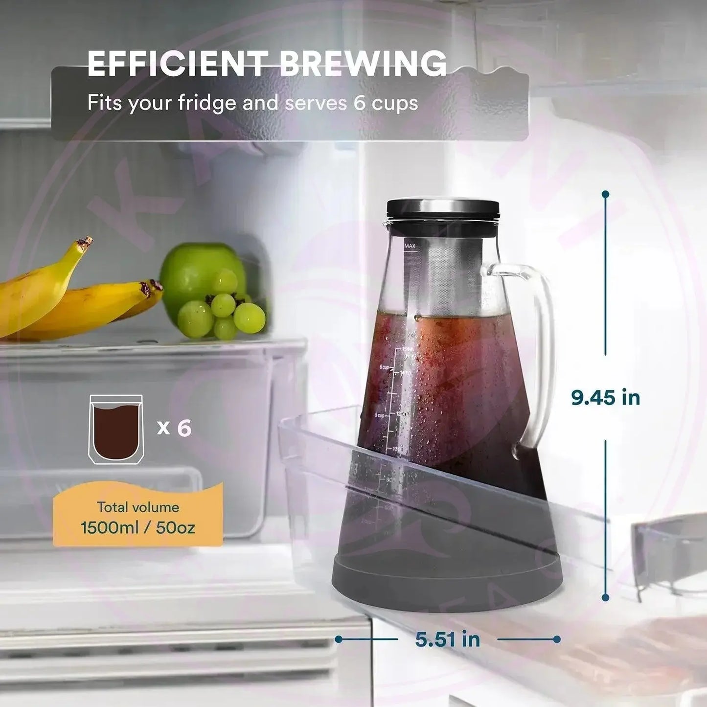 Cold Brew Maker 1.0L/34oz and 1.5L/51oz Ovalware