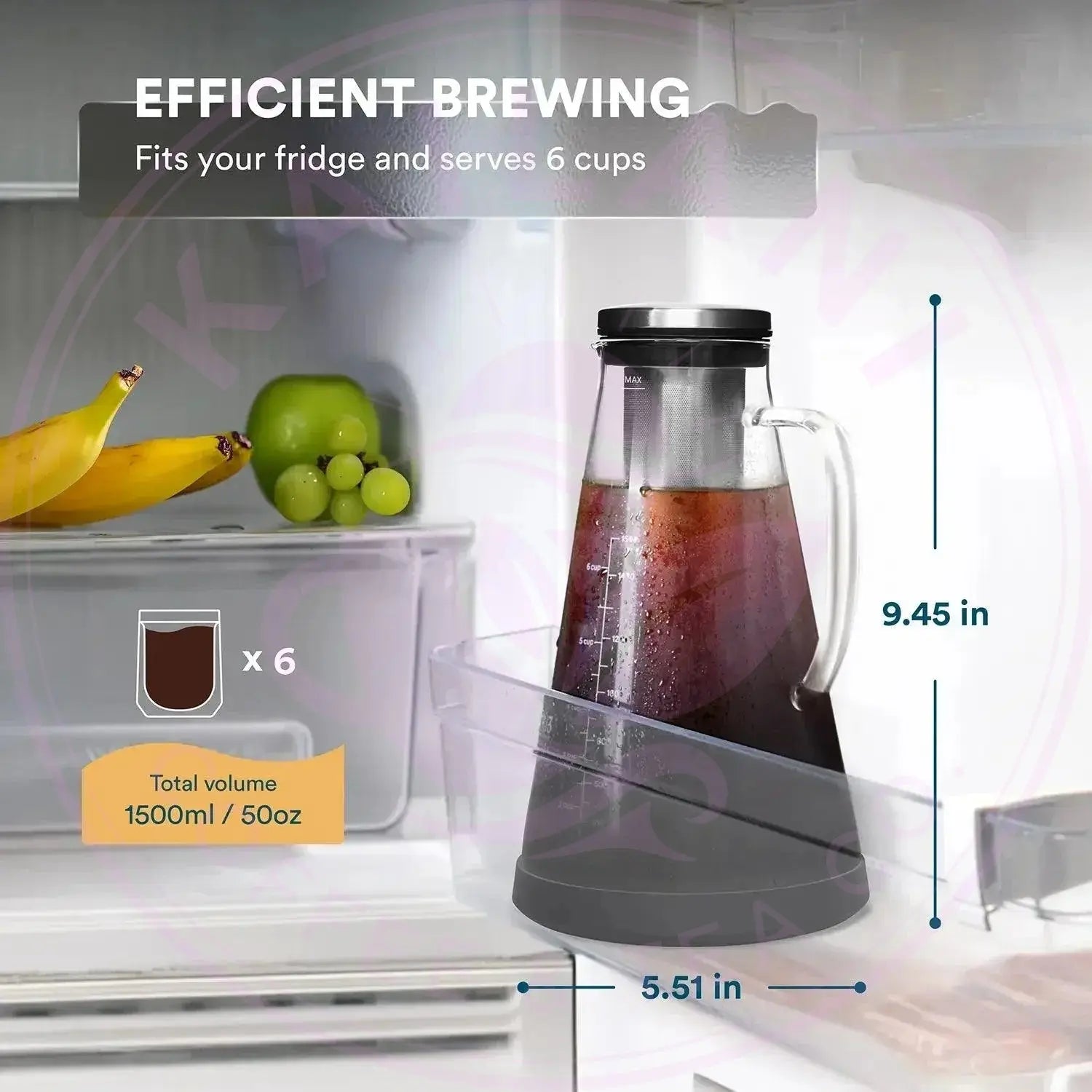 Cold Brew Maker 1.0L/34oz and 1.5L/51oz Ovalware
