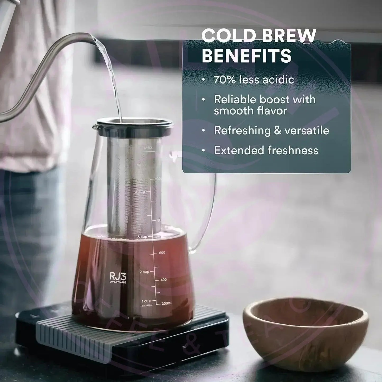 Cold Brew Maker 1.0L/34oz and 1.5L/51oz Ovalware