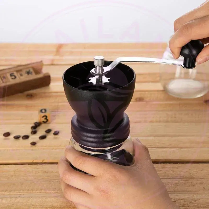 Hand Rocking Coffee Grinder - Adjustable Manual Bean Mill - Kailani Coffee & Tea Co.