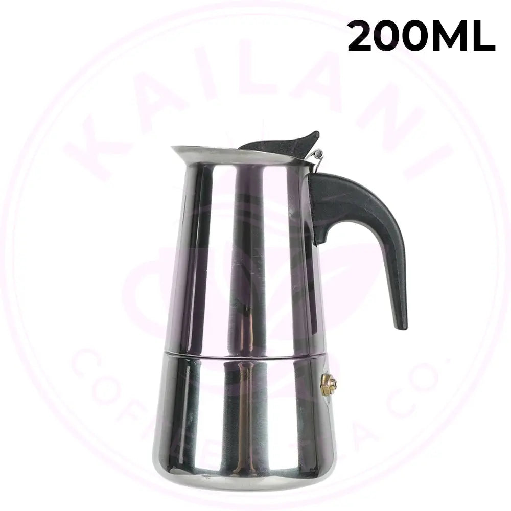 Moka Pot - Italian Octagonal Stainless Steel Coffee Maker
