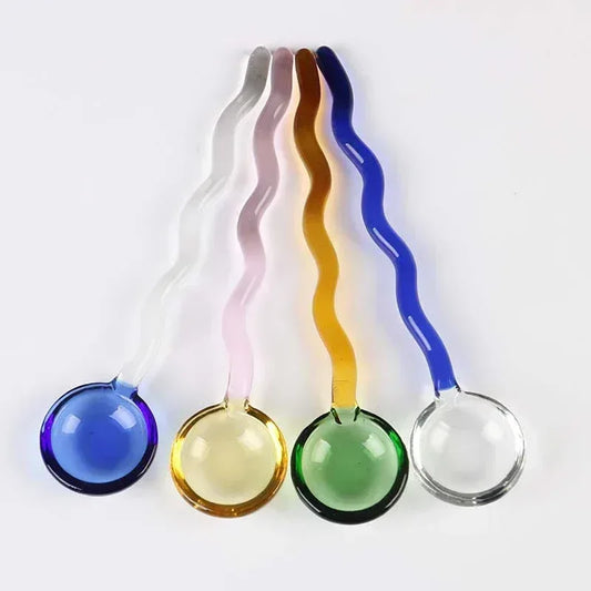 Glass Coffee Stirrer Spoon - DecorBites™ - Kailani Coffee & Tea Co.
