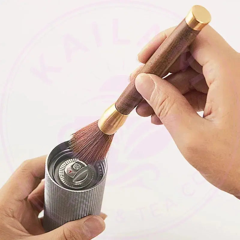 Espresso Brush - Wooden Handle Coffee Grinder Cleaning Brush - Kailani Coffee & Tea Co.
