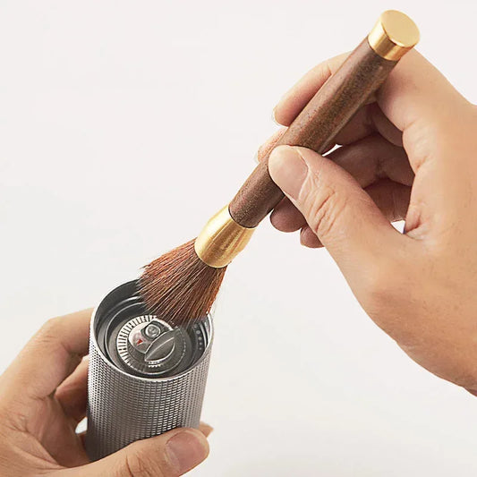Espresso Brush - Wooden Handle Coffee Grinder Cleaning Brush - Kailani Coffee & Tea Co.