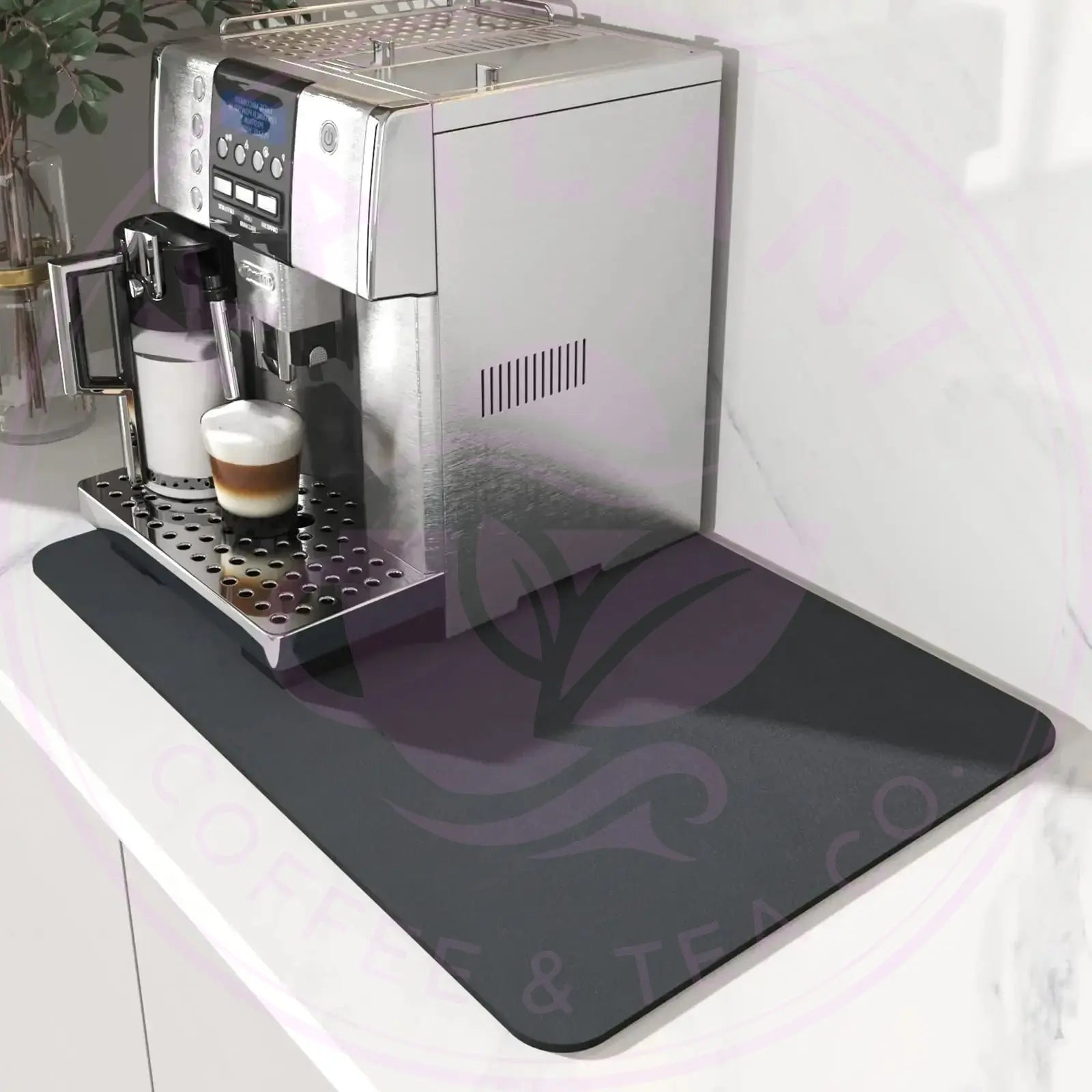 DecorBites™ Espresso Machine Mat Absorbent Kitchen Coffeware for Countertops Decorbites