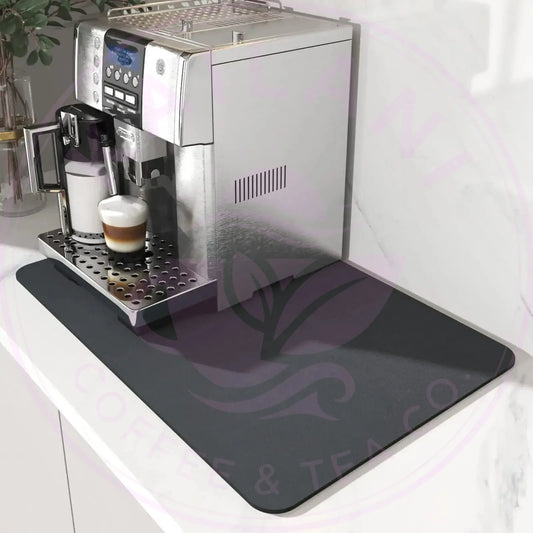 DecorBites™ Espresso Machine Mat Absorbent Kitchen Coffeware for Countertops Decorbites
