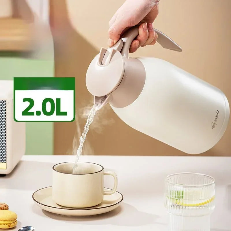 2000ML Mega Thermal Pot - 48-Hour Hot & Cold Insulated Coffee Teapot - Kailani Coffee & Tea Co.
