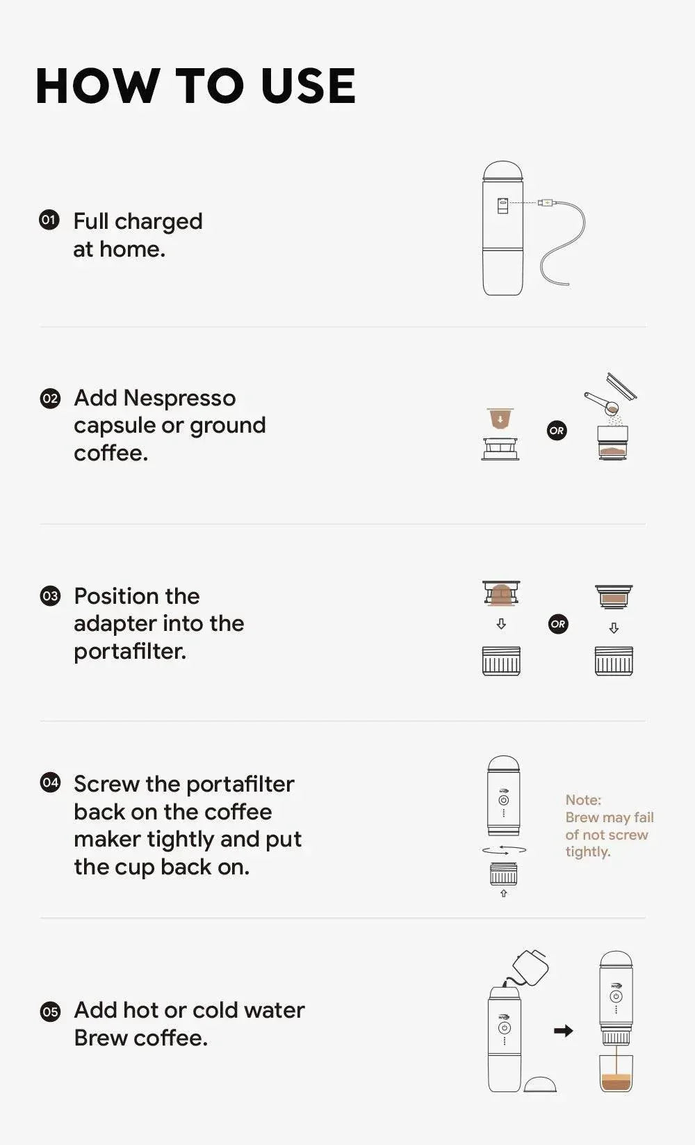 Portable Electric Espresso Maker | Hot & Cold - Kailani Coffee & Tea Co.