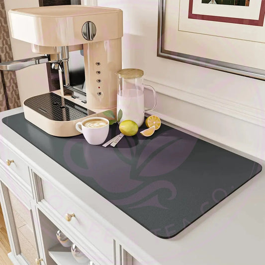 DecorBites™ Coffee Mat: Absorbent Dish Drying Mat for Kitchen Counter, Bar, Coffee Machine Decorbites
