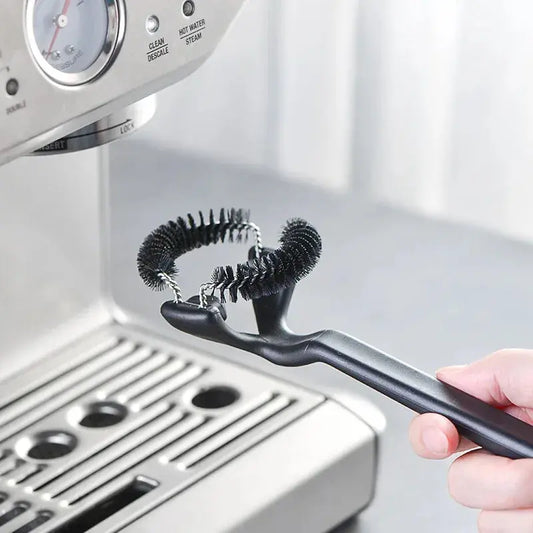 DecorBites™ Coffee Machine Grinder Brush with Distributor, 51mm 58mm Filter Cleaning Tool Decorbites