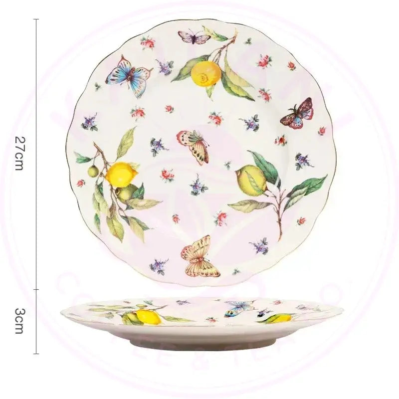 Gold Edge Lemon Teapot Set - Ceramic Mug & Saucer Collection - Kailani Coffee & Tea Co.