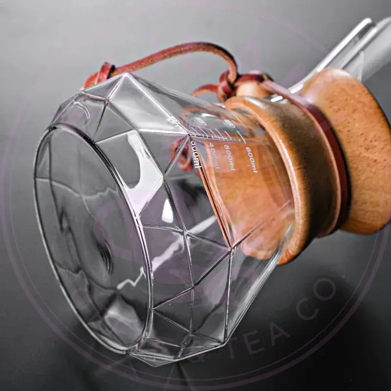 Diamond Glass Pour Over Coffee Maker - Brew Like a Barista at Home! - Kailani Coffee & Tea Co.