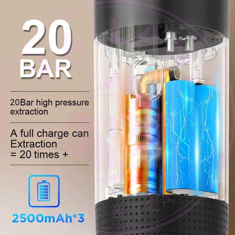 Portable Espresso Coffee Machine - 3in1 Travel Brew WTN Essentials