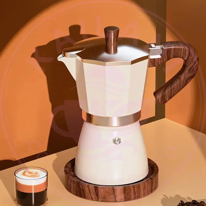 DecorBites™ 300ml Classic Coffee Machine by GIANXI: Aluminum Italian Stove Top Mocha Pot Decorbites