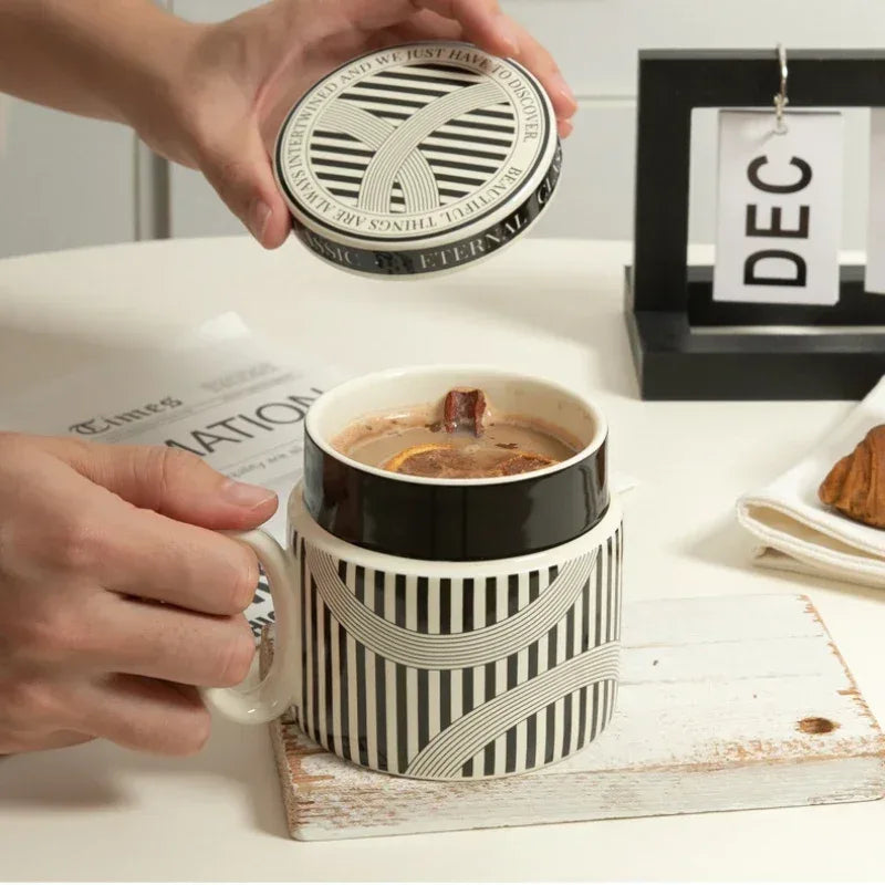 Personalized Espresso Cups with Lid - French Ceramic - Kailani Coffee & Tea Co.