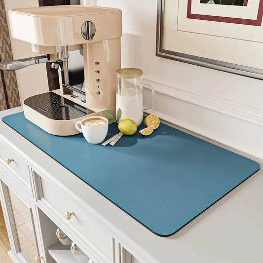 DecorBites™ Coffee Mat: Absorbent Dish Drying Mat for Kitchen Counter, Bar, Coffee Machine Decorbites