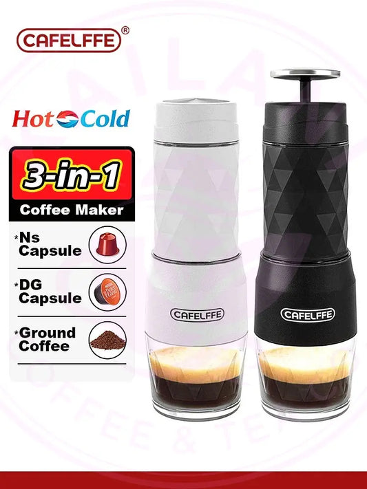 Portable Coffee Machine - 3in1 Manual Espresso Maker WTN Essentials