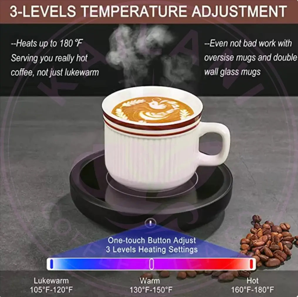Versatile 110V/220V Electric Coffee Mug Warmer - Keep Your Drinks Hot with Our Stylish Heating Pad Coaster! Perfect for Tea, Milk, and More!