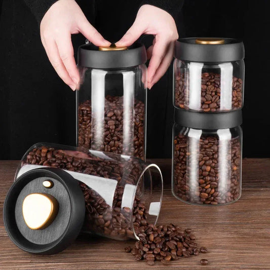 Vacuum Sealed Coffee Storage Jars | Airtight Canister Set - Kailani Coffee & Tea Co.
