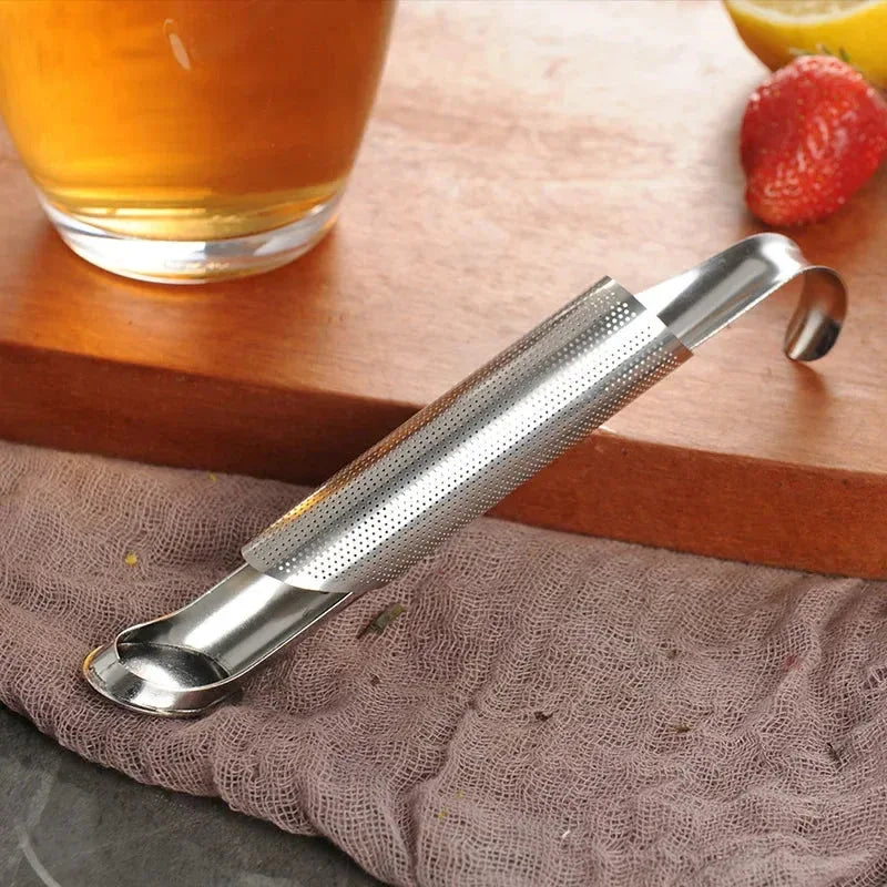 Stainless Steel Tea Infuser | Pipe Design Strainer - Kailani Coffee & Tea Co.