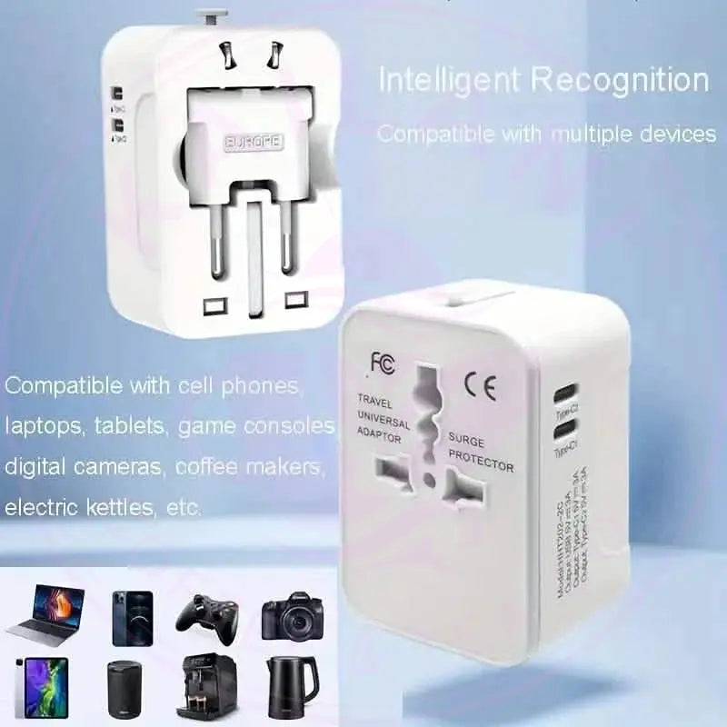 Travel Adapter Converter - All-in-One Worldwide Plug DailySale