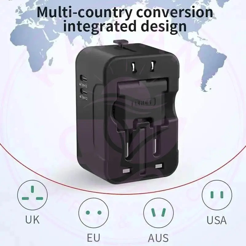 Travel Adapter Converter - All-in-One Worldwide Plug DailySale