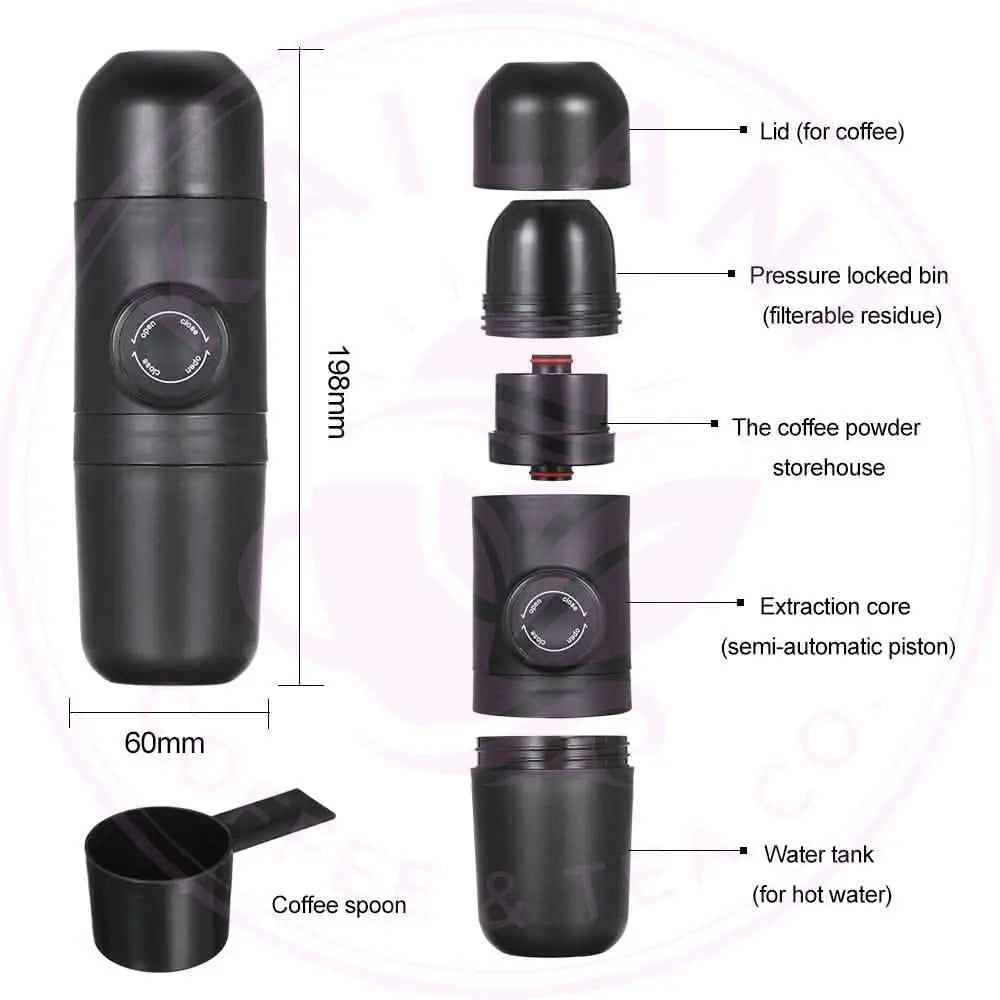 Portable Coffee Maker - Manual Espresso Machine