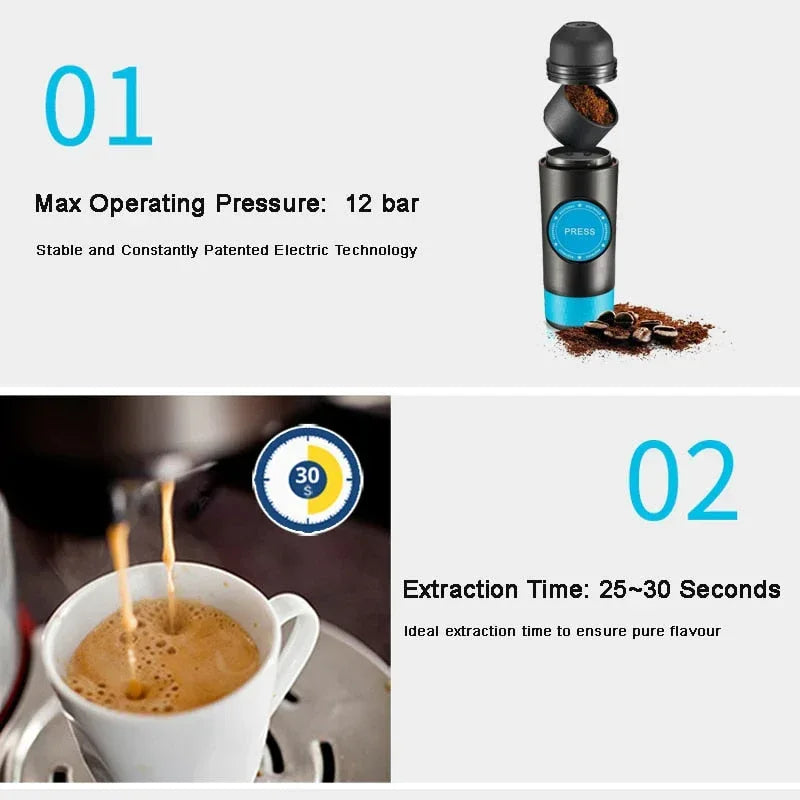Portable Espresso Maker - Brew Barista-Quality Coffee Anywhere You Go! - Kailani Coffee & Tea Co.