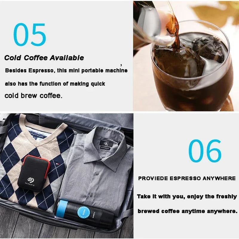 Portable Espresso Maker - Brew Barista-Quality Coffee Anywhere You Go! - Kailani Coffee & Tea Co.