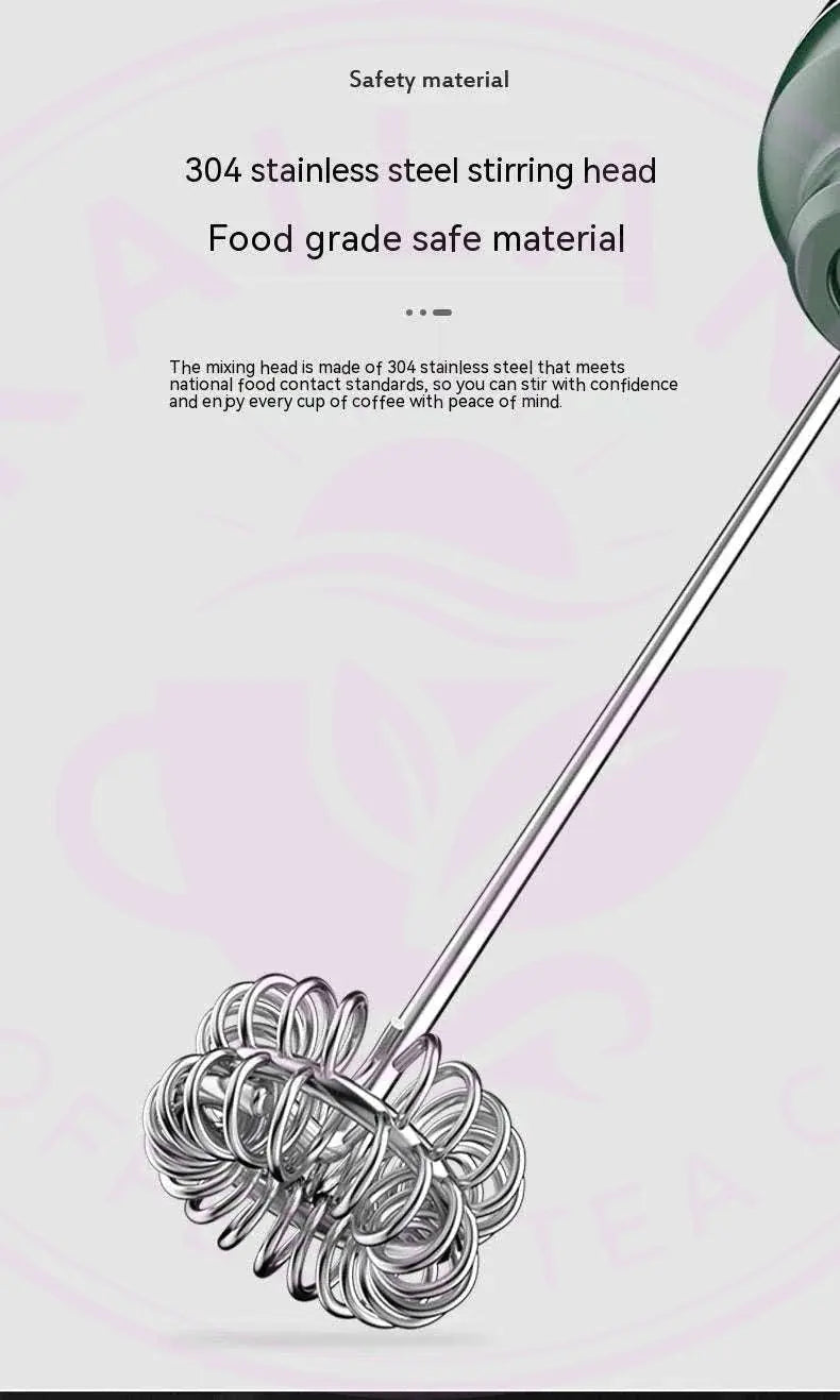 Milk Frother Egg Beater Coffee Frother Household Electric Milk Stirring Battery Handheld Blender Royalessencelux